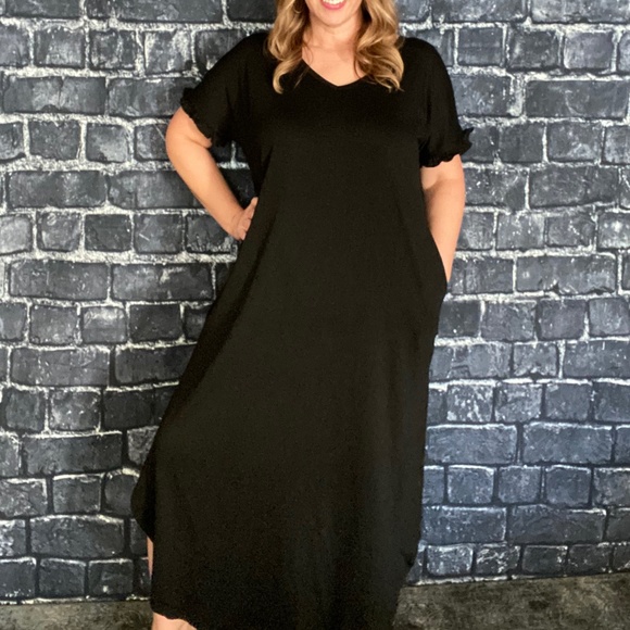 Small Maxi dress black - Picture 3 of 5